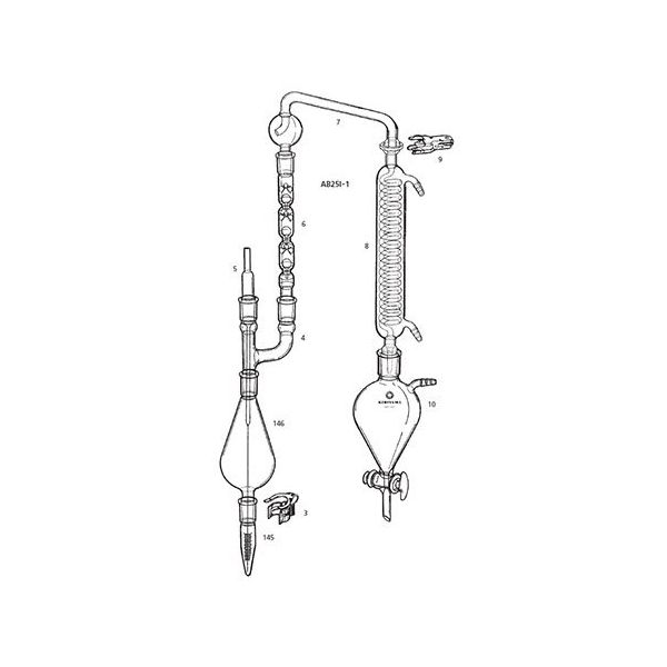 桐山製作所 クデルナー・ダーニッシュの濃縮装置 AB25I-1 1セット 63-6523-50（直送品）
