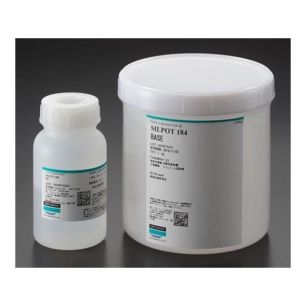 デュポン・東レ・スペシャルティ・マテリアル シルポット 184 W/C 1Kg(キャタリスト付) SILPOT 1個 63-6525-76（直送品）