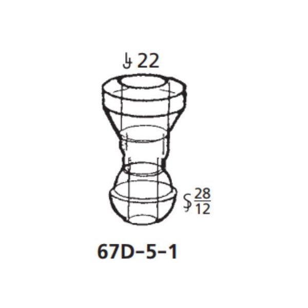 桐山製作所 各種ボトムレデューサー SJ28/12 67D-5-1 1個 63-6523-98（直送品）