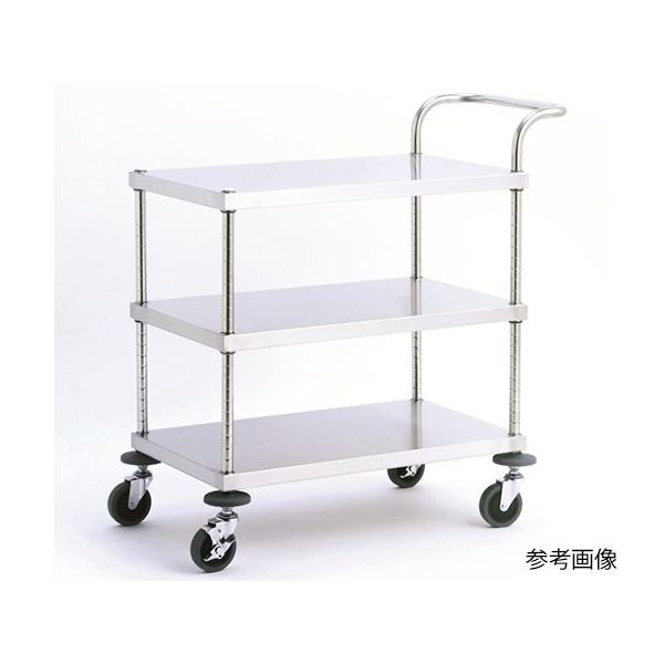 キャニオン ステンレスワゴン 3段 W22A-S4612 1台 63-7091-84（直送品）