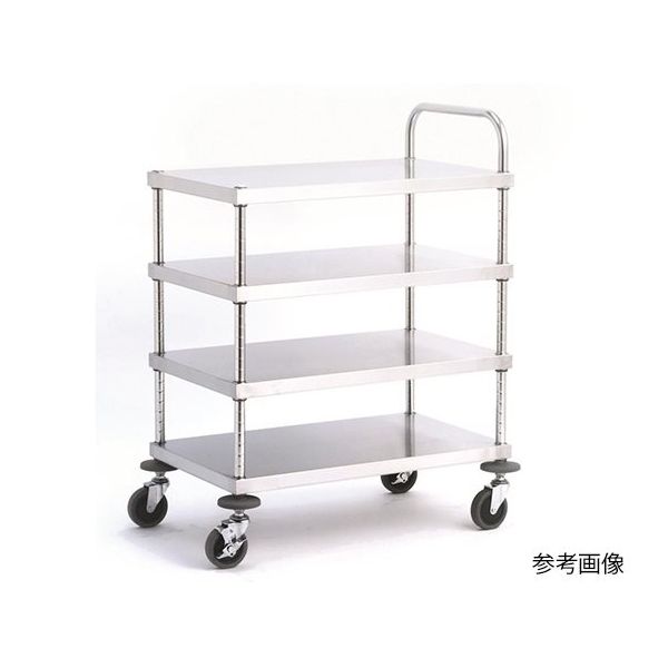 キャニオン ステンレスワゴン 4段 W23A-S6106 1台 63-7092-16（直送品）
