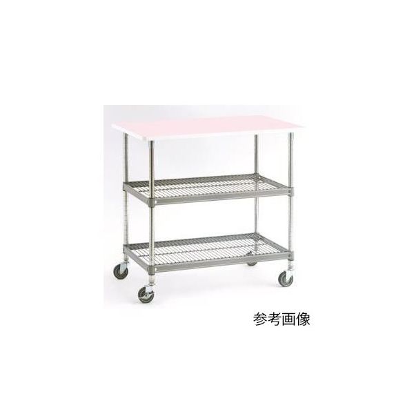 キャニオン ミニワークテーブル(天板ベビーピンク色) WT12A-P4607P 1台 63-7095-13（直送品）