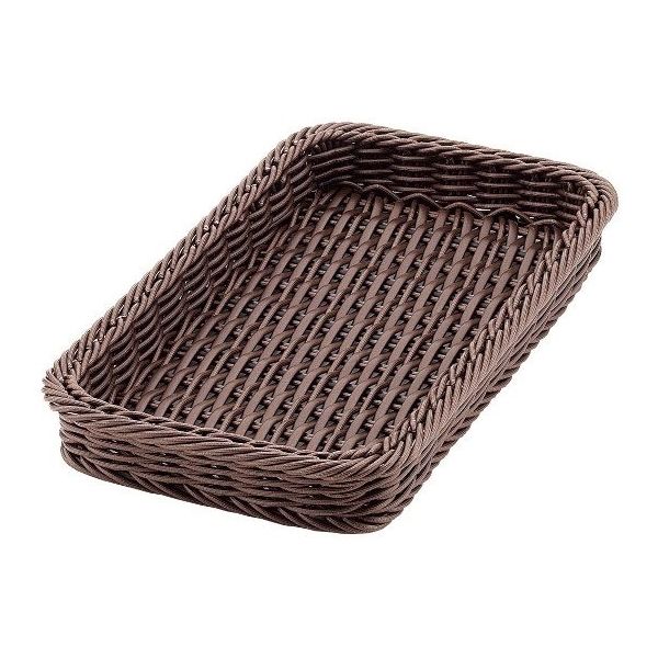 アズワン PPラタン ベーカリーバスケット 32型 ダークブラウン COー740ーDBR 63-7151-39 1個（直送品）