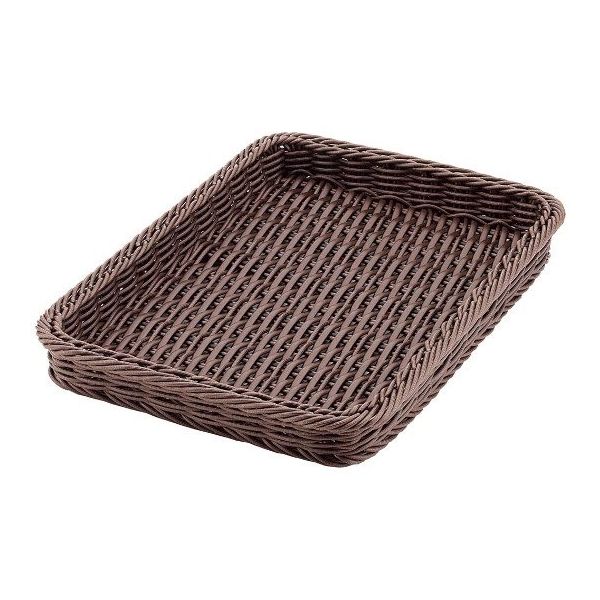 アズワン PPラタン ベーカリーバスケット 36型 ダークブラウン COー741ーDBR 63-7151-40 1個（直送品）