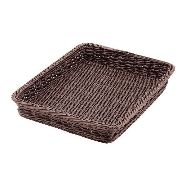 アズワン PPラタン ベーカリーバスケット 40型 ダークブラウン BBー440ーDBR 63-7151-41 1個（直送品）