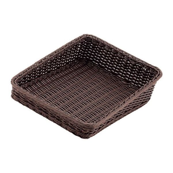 アズワン PPラタン ベーカリーバスケット 斜め30型 ダークブラウン BBーK4030ーDBR 63-7151-52 1個（直送品）