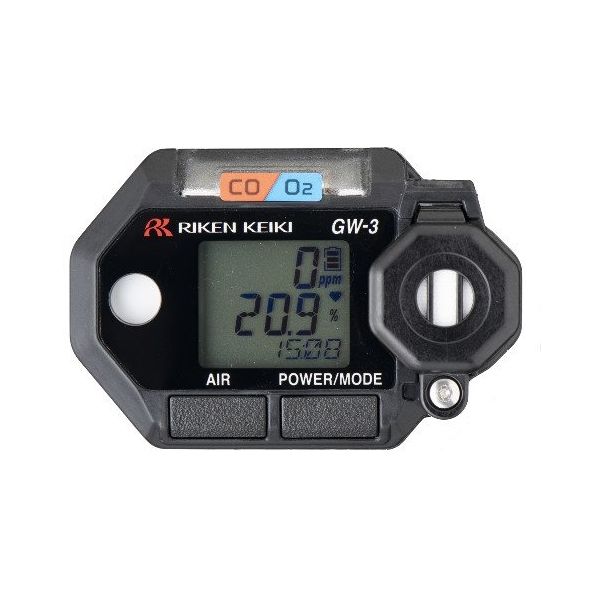 理研計器 腕時計型酸素&一酸化炭素ガスモニター GW-3(CX) 1台 63-7822-61（直送品）