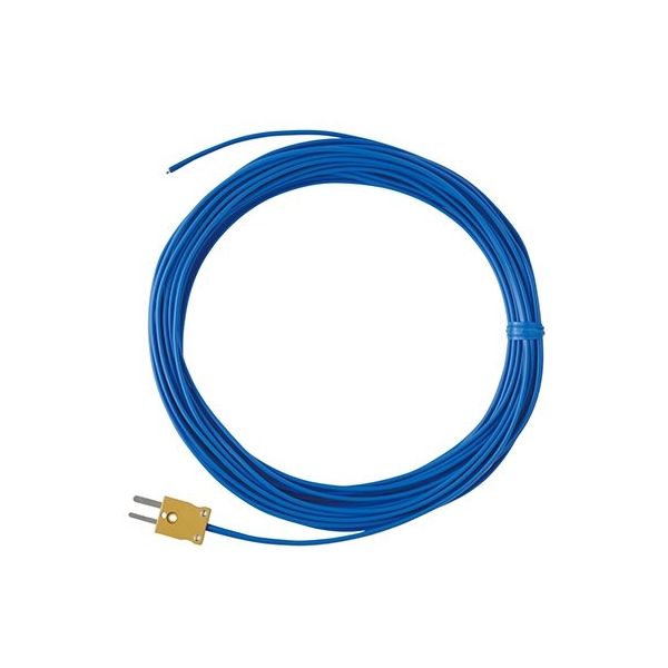 佐藤計量器製作所 被覆熱電対 ビニール被覆10m (先端溶接+ミニチュアコネクター付き) 8250-94 1本 64-0700-84（直送品）