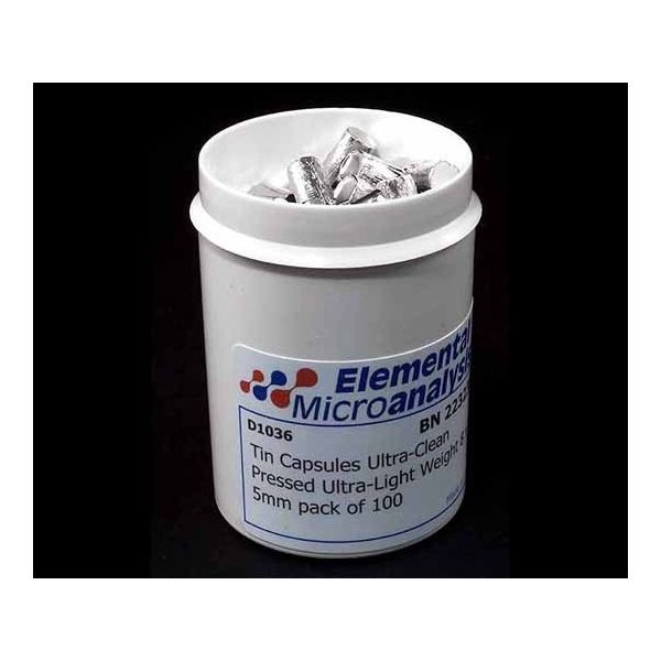 すずカプセル 8×5mm UltraーClean UltraーLight Weight 100/pk D1036 1個（直送品）