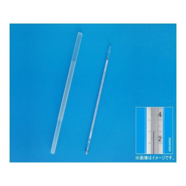 安藤計器製工所 小型二重管標準温度計 300~360°C(0.1) 検査成績書付 1-05-7-VC 1本 64-0703-80（直送品）