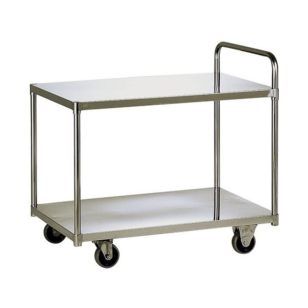 テックサス ステンレス2段台車 DN2-N9060E 1台 64-0786-22（直送品）