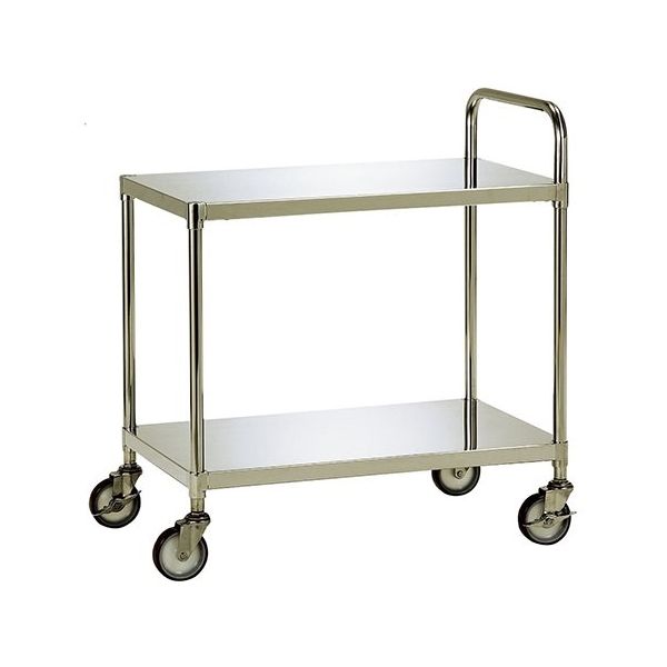 テックサス ステンレスワゴン 2段タイプ WG2-N9060D 1台 64-0786-26（直送品）