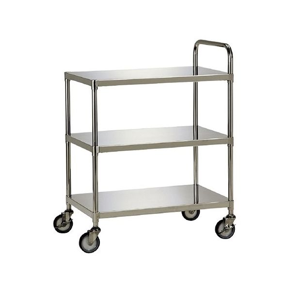 テックサス ステンレスワゴン 3段タイプ WG3-N7545D 1台 64-0786-33（直送品）