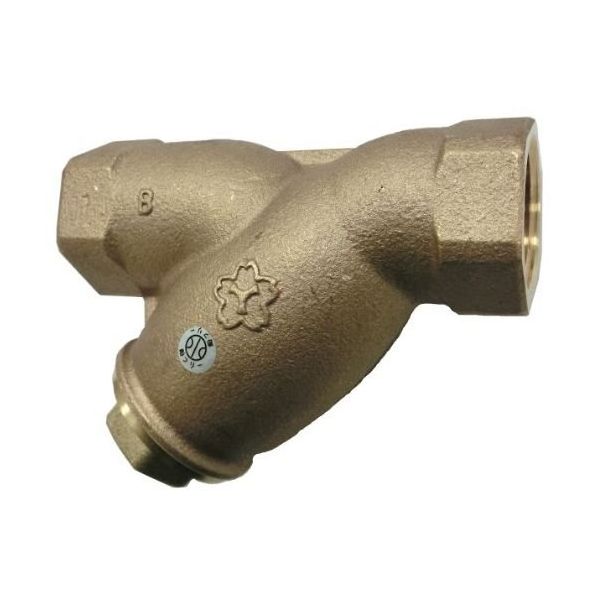 大和バルブ 鉛カット 青銅Yストレーナ【大和型10K】 B10YTN-40A 1個 64-1055-89（直送品）