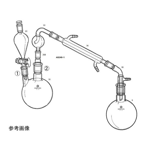 桐山製作所 蒸留装置 AB24B-1-1 1セット 64-1060-31（直送品）
