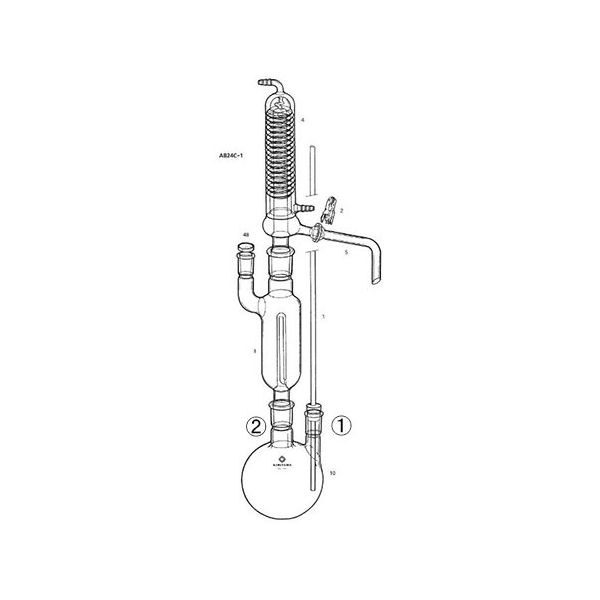 桐山製作所 ユニット水蒸気蒸留装置 AB24C-1-1 1セット 64-1060-33（直送品） - アスクル