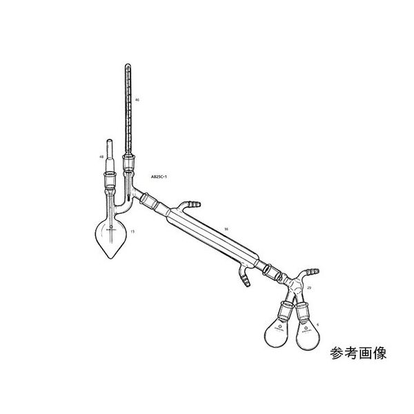 桐山製作所 クライゼンフラスコによる減圧蒸留装置 AB25C-1-4 1セット 64-1060-66（直送品）
