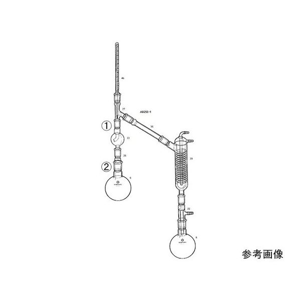 桐山製作所 キュルダールの蒸留装置 AB25E-1-1 1セット 64-1060-75（直送品） - アスクル