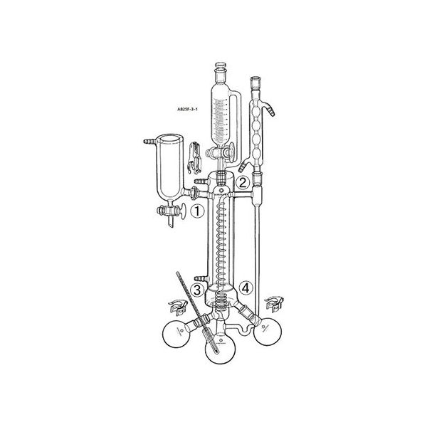 桐山製作所 分子蒸留装置 AB25F-3-1 1セット 64-1060-79（直送品）