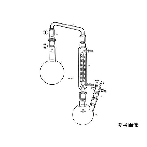 桐山製作所 減圧蒸留装置 AB25G-2-1 1セット 64-1060-82（直送品） - アスクル