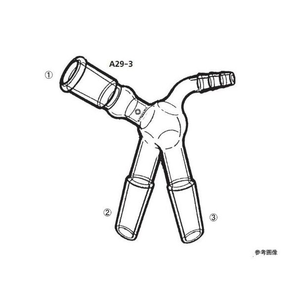 桐山製作所 二又アダプター A29-3-2 1個 64-1061-48（直送品）