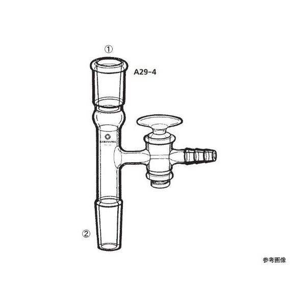 桐山製作所 コック付アダプター A29-4-3 1個 64-1061-52（直送品）