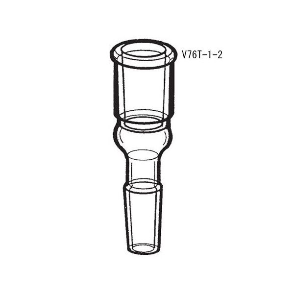 桐山製作所 径違いアダプター V76T-1-2 1個 64-1066-73（直送品）
