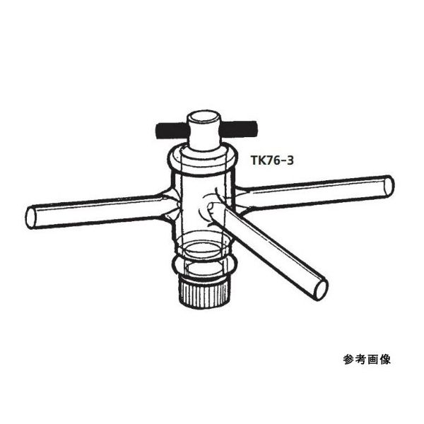 桐山製作所 三方コック TK76-3-2 1個 64-1065-55（直送品）