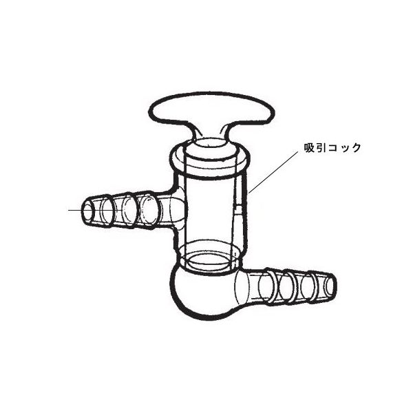 桐山製作所 吸引コック DE78-2-12 1個 64-1067-30（直送品）