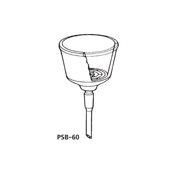 桐山製作所 ポリエチレン(PE)製桐山ロートR PSB-60 1個 64-1075-12（直送品）