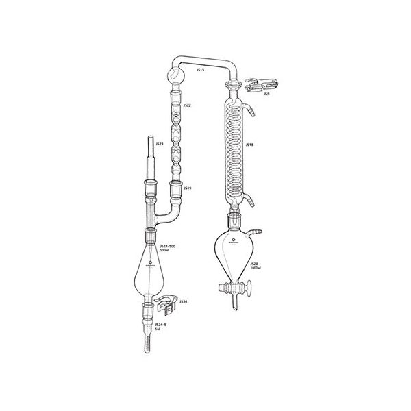桐山製作所 クデルナー、ダーニッシュの濃縮装置 JSKD-1 1セット 64-1076-84（直送品）