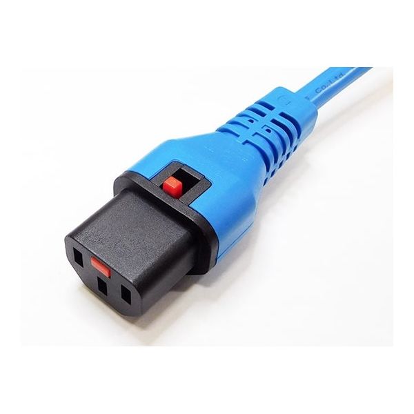 エイム電子 ロック電源ケーブル 1m APW12-5-15/C13LK-01-BL 1本 64-1245-72（直送品）