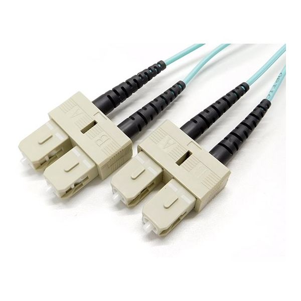 エイム電子 OM3光ファイバーケーブル 3m AFP2-DSC/DSC-10G-50-03 1本 64-1246-50（直送品）