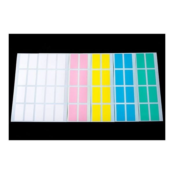 アイシス パステルカラーラベル シートタイプ 5色ミックス MPCL1530SM 1袋(200色) 64-2326-38（直送品）