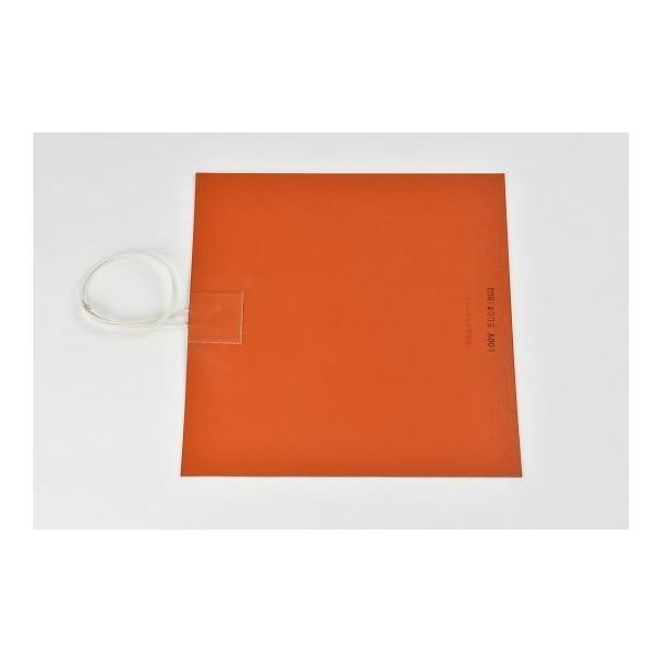 スリーハイ シリコンラバーヒーター100V 500W 250mm×250mm リード線300mm SR100-500-250-250 1枚（直送品）