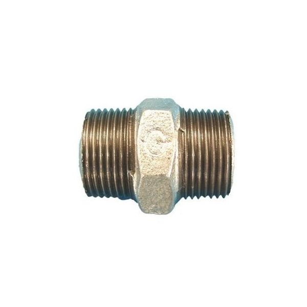 リケン 白 角ニップル RCF-HXNI_10A 1個 64-3291-34（直送品）