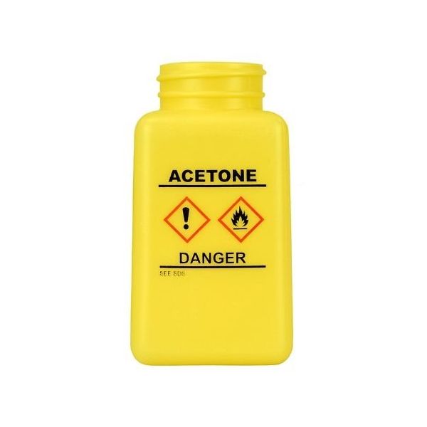 DESCO JAPAN ボトルのみ 黄色 GHS表示 「ACETON」と印刷 35733 1個 64-2944-44（直送品）