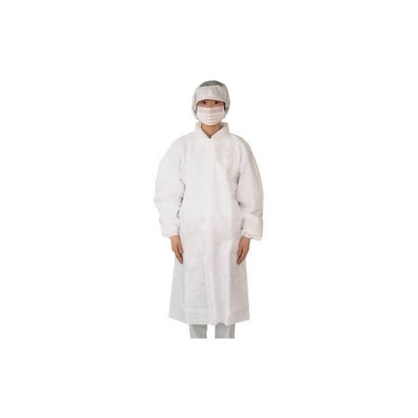 東京メディカル 不織布白衣 LLサイズ FG-300 1ケース(50枚) 64-0696-37（直送品）