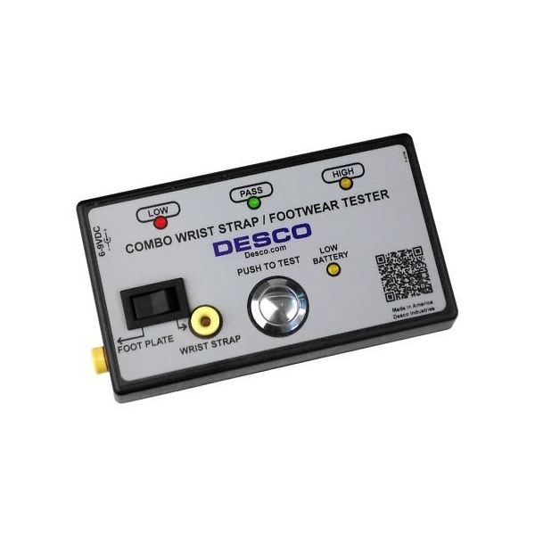 DESCO JAPAN チェッカー COMBO リストストラップ及びフットウェアー用 19280 1セット 64-2943-31（直送品）