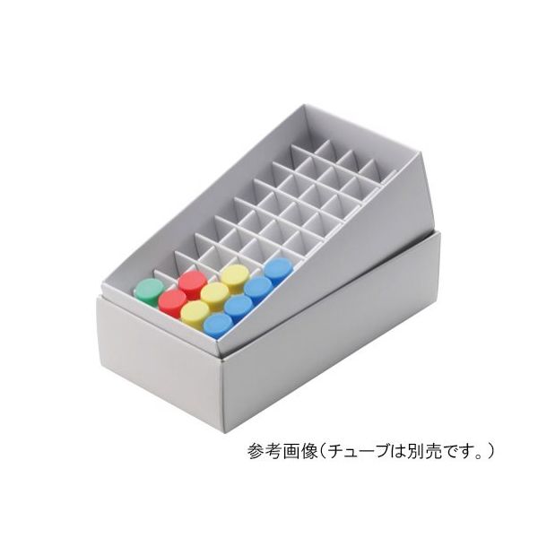 深江化成 ホワイトペーパーフリーズボックス50 1.5/2.0mlチューブ用 457-1550 1箱(12個) 62-0892-29（直送品）