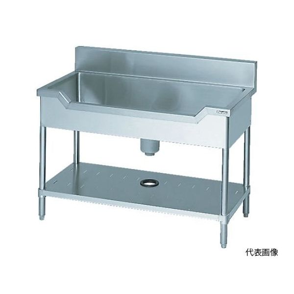 maruzen 舟型シンク1500×600×800(ホース付) BSF1-156 1台 61-3242-95（直送品）