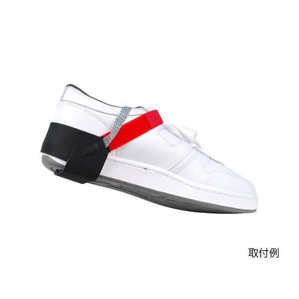 DESCO JAPAN 静電気対策フットグラウンダー(片足分) かかと用 1Meg抵抗 接地部2重 04587 1個 64-2944-94（直送品）