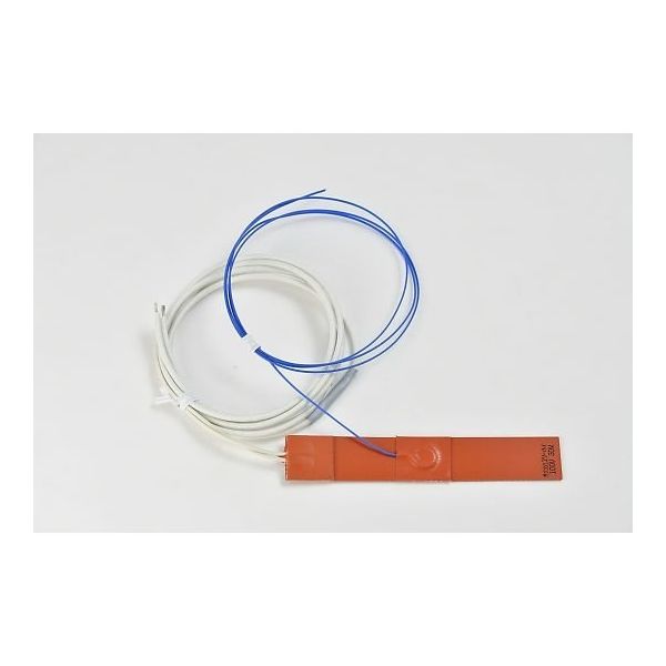 シリコンラバーヒーター 【熱電対10m、リード線延長10m】 100V 30W 25mm×150mm SR100-30-25-150-K10（直送品）