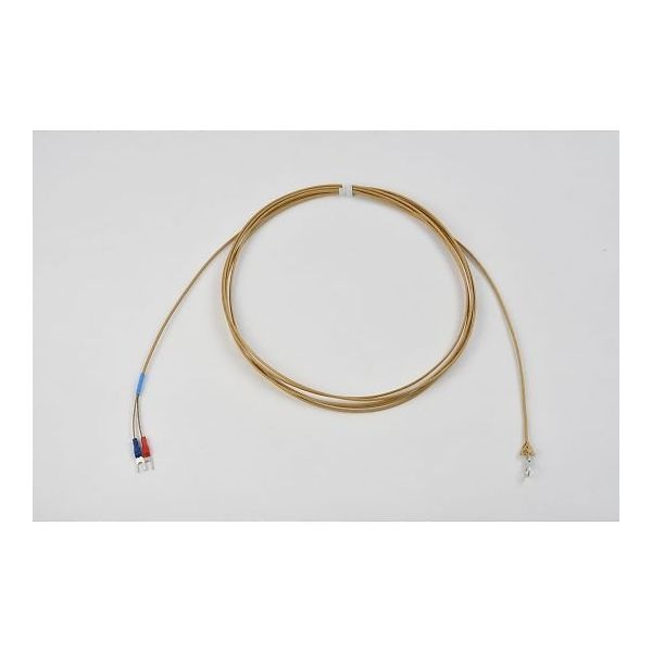 温度センサー【熱電対K】デュープレックス(先端溶接)タイプ(クラス2 シリカガラス被覆)ー先端に丸端子付ー TH-8292-2-M 1本（直送品）