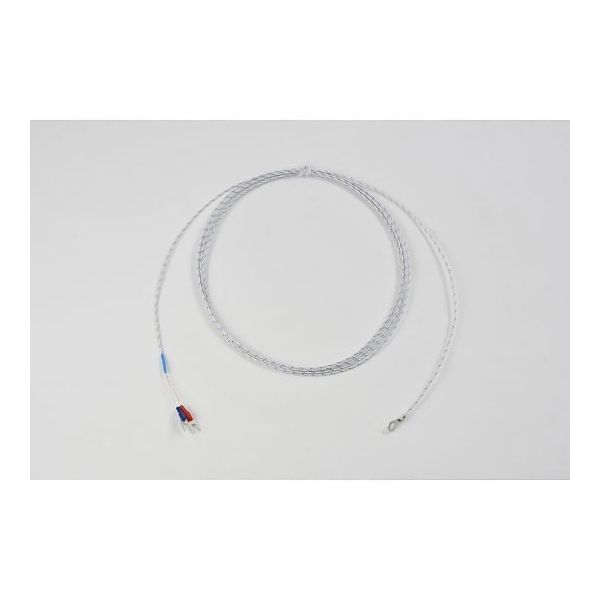 温度センサー【熱電対K】デュープレックス(先端溶接)タイプ(クラス2 ガラス被覆)ー先端に丸端子付ー TH-8162-10-M 1本（直送品）