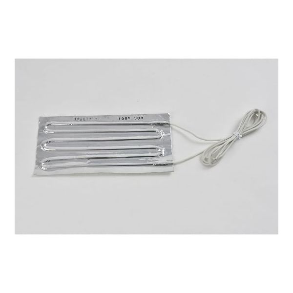 スリーハイ アルミ箔ヒーター100V 30W 100mm×200mm リード線1m AL100-30-100-200 1枚（直送品）