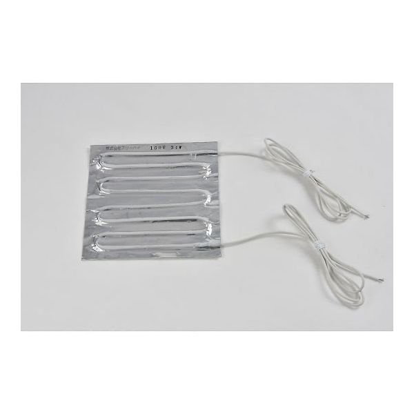 スリーハイ アルミ箔ヒーター100V 34W 150mm×150mm リード線1m AL100-34-150-150 1枚（直送品）