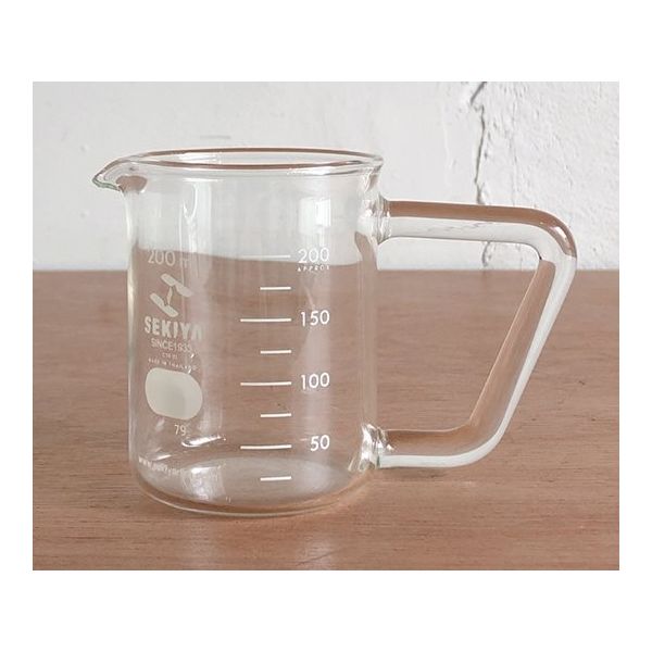 関谷理化 取っ手付きビーカー 200ml BK-7 200 1個 64-3698-04（直送品）