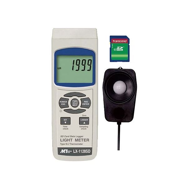 マザーツール データロガー照度計 校正証明書付 LX-1128SD(KOUSEI) 1台 64-3729-32（直送品）