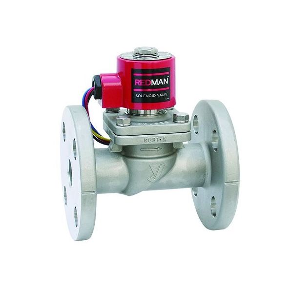 ヨシタケ レッドマン SCS電磁弁 フランジ・通電開・AC100/200・RoHS DP-100F-65A 1個 64-3817-27（直送品）